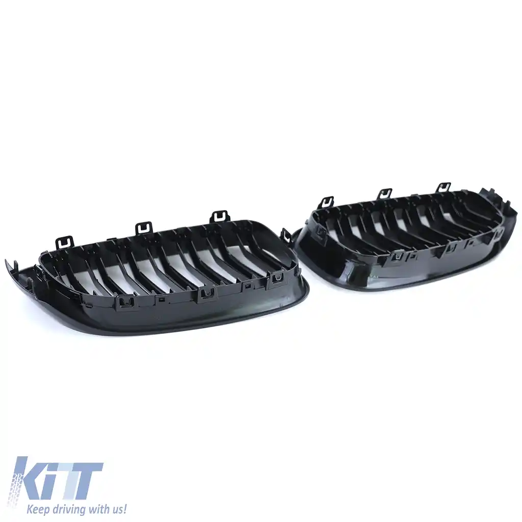 Grilă sport cu dublu fante, lucioasă, potrivită pentru BMW Seria 3 GT F34-image-6202931