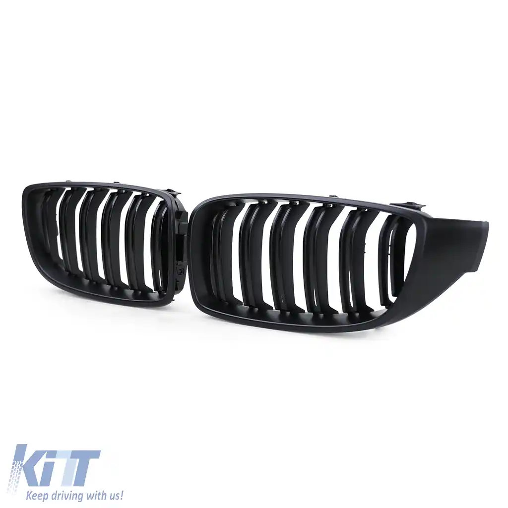 Grilă sport cu dublu fante, performanță, mată, potrivită pentru Seria 4 BMW F32 F33 F36-image-6192867