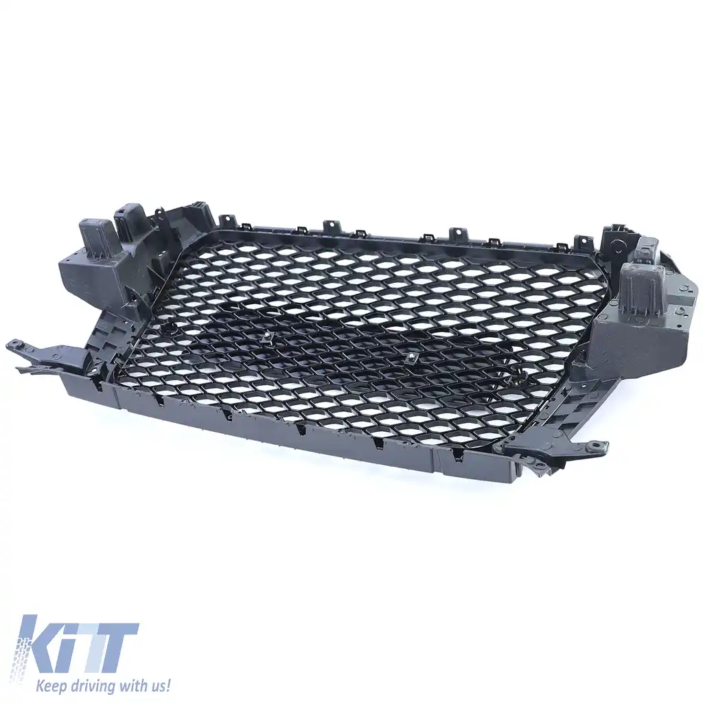 Grilă sport cu fagure, grilă radiator neagră lucioasă, potrivită pentru Audi Q3 8U pre-facelift 11-15-image-6206512