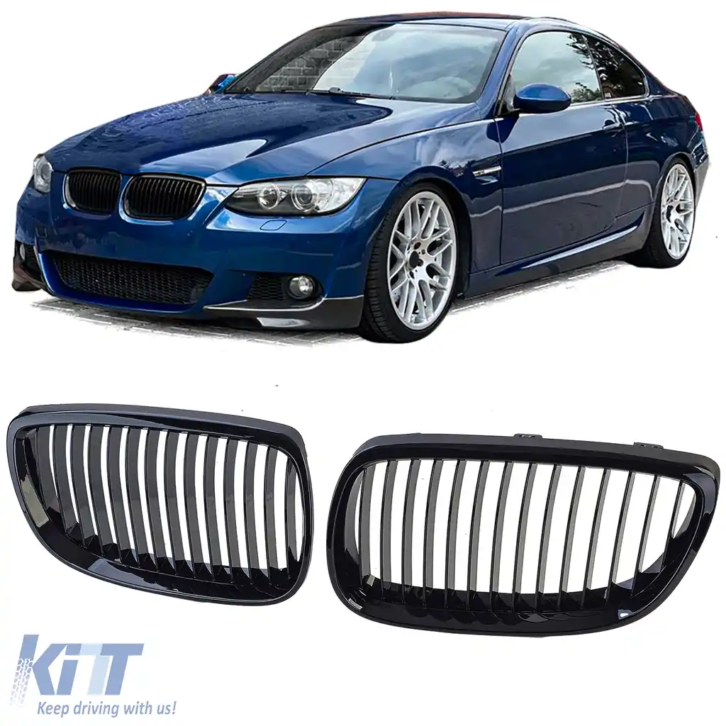 Grilă sport de performanță lucioasă, potrivită pentru BMW Seria 3 E92 E93 05-09