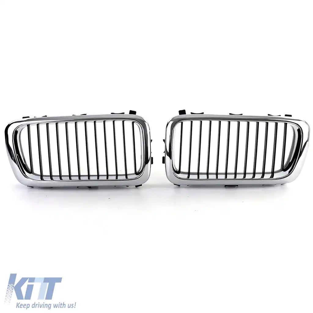 Grilă sport față cromată, potrivită pentru BMW Seria 7 E38 1994-2001-image-6194089