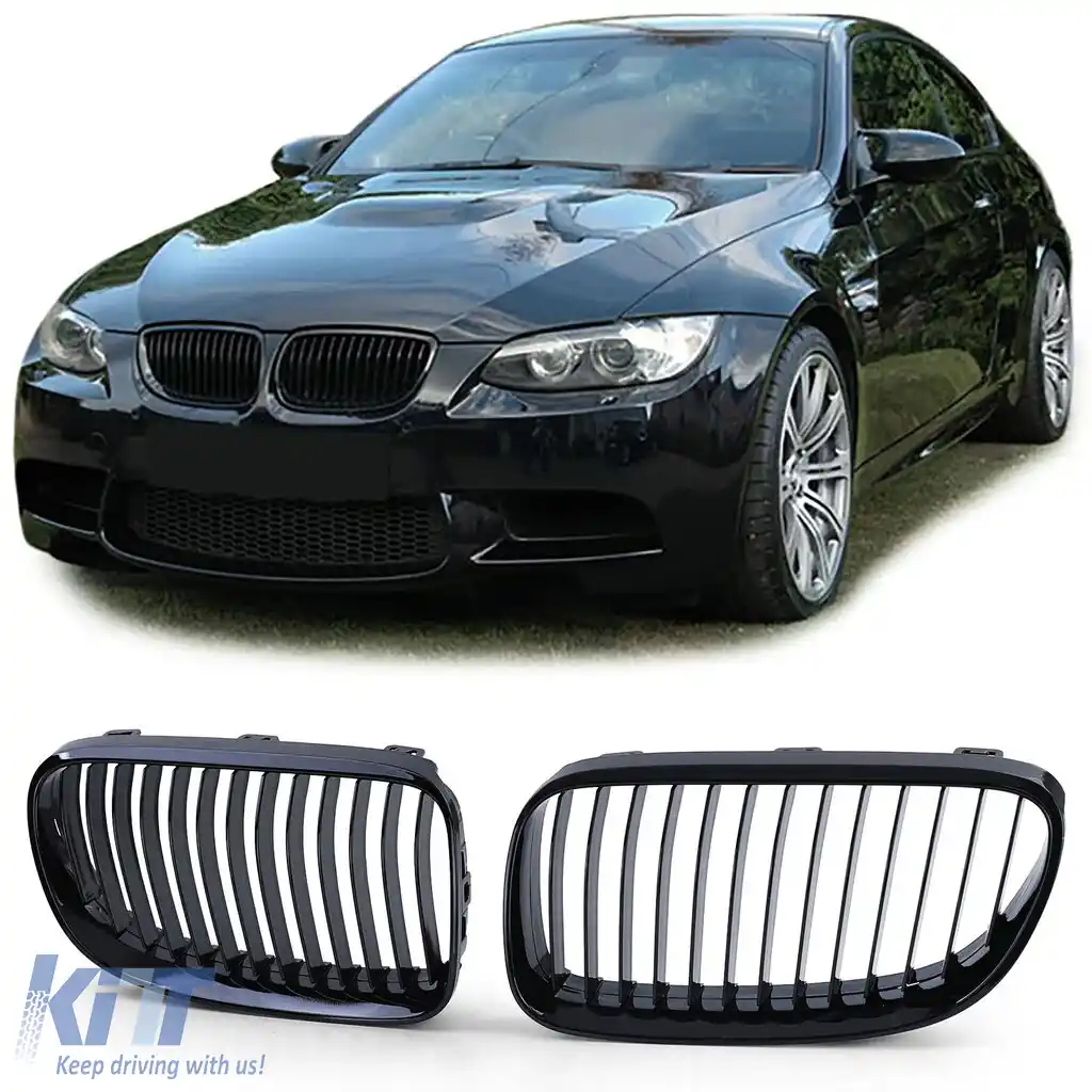 Grilă sport față lucioasă neagră, potrivită pentru BMW Seria 3 E92 E93 2010-2013