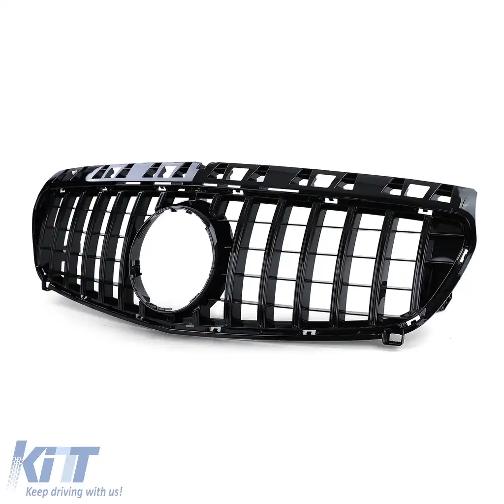Grilă sport față lucioasă neagră, potrivită pentru Mercedes A-Class W176 2012-2015-image-6257783