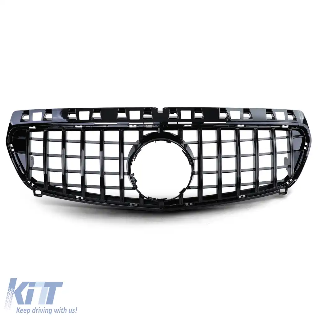 Grilă sport față lucioasă neagră, potrivită pentru Mercedes A-Class W176 2012-2015-image-6257785