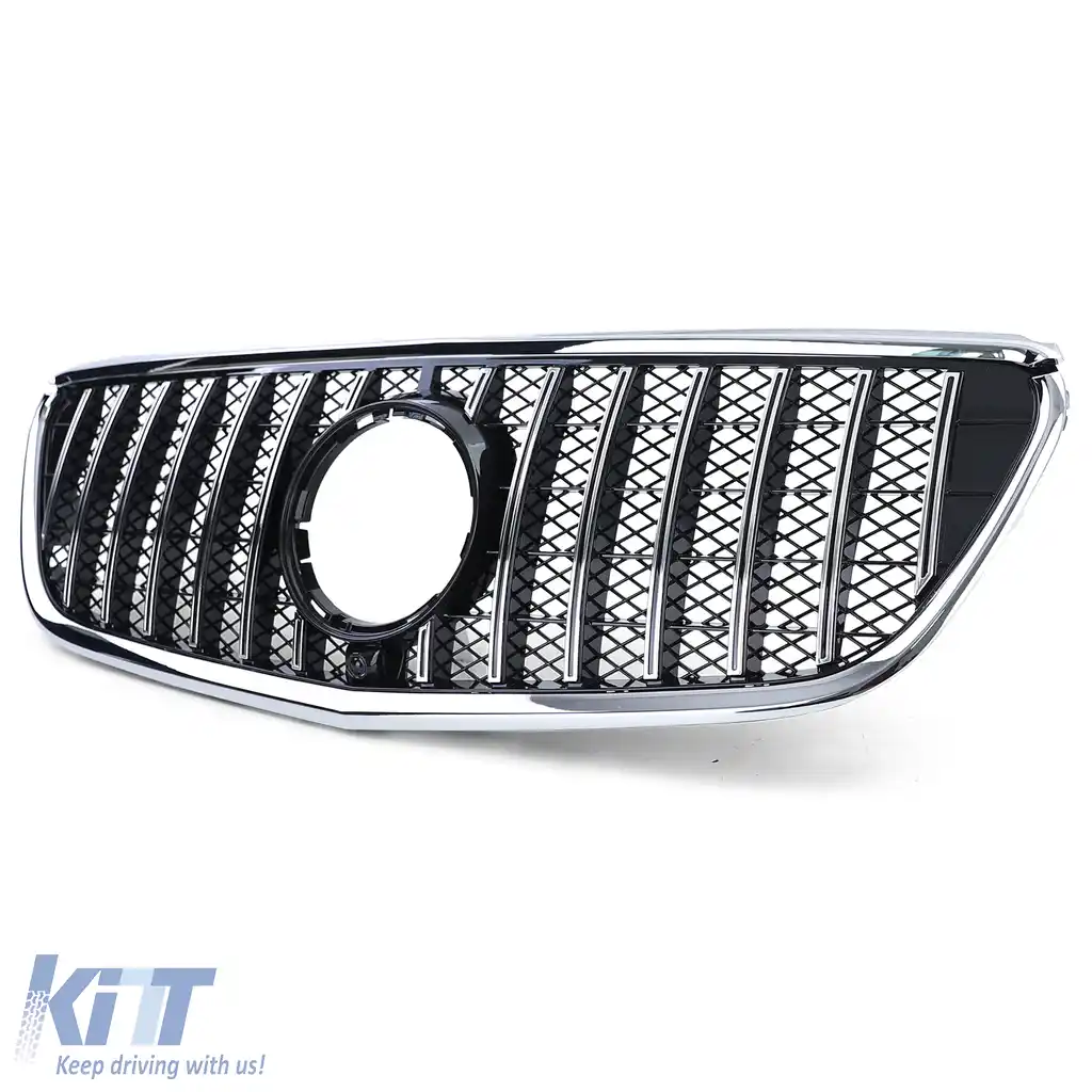Grilă sport față neagră cromată, potrivită pentru Mercedes Vito W447 14-19-image-6192687