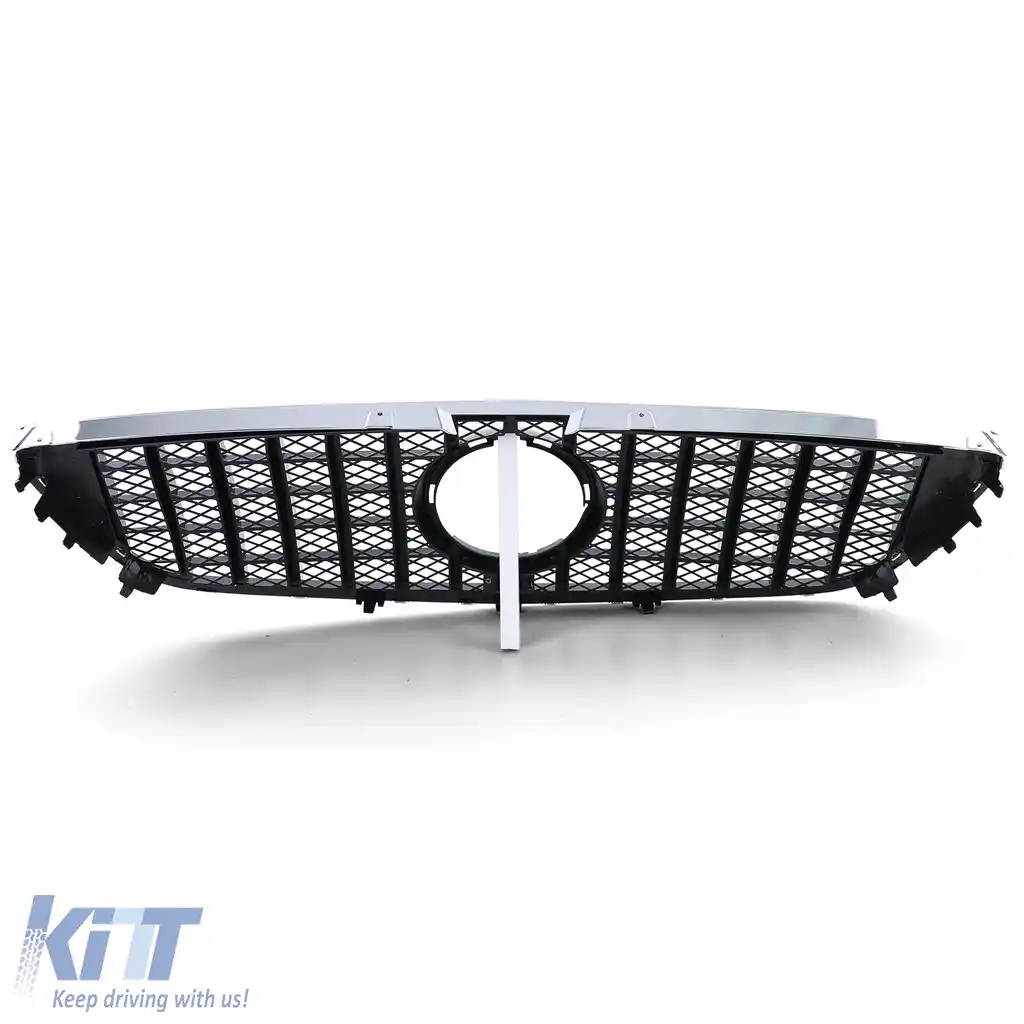 Grilă sport față neagră cromată, potrivită pentru Mercedes Vito W447 14-19-image-6192690