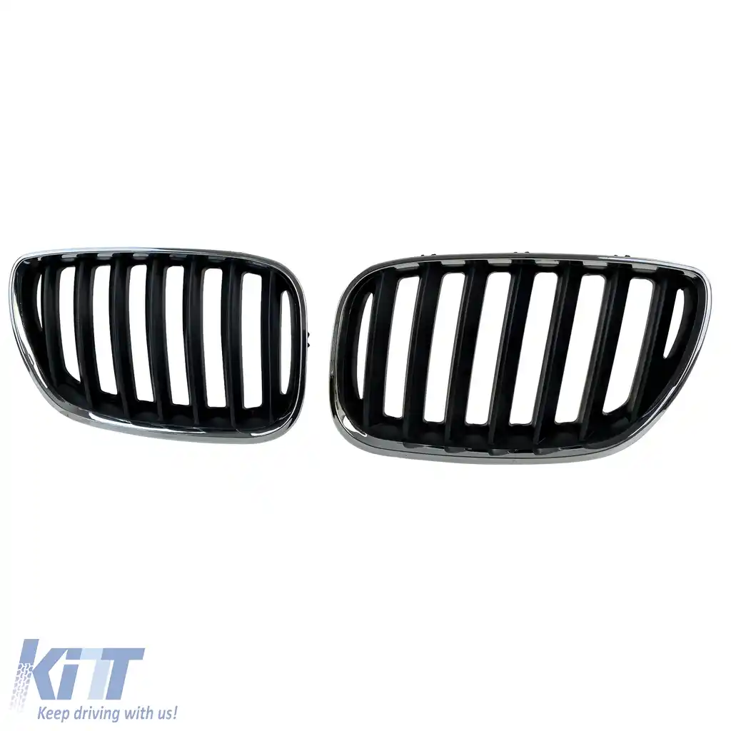 Grilă sport față neagră cromată, potrivită pentru BMW X5 E53 1999-2003-image-6210464