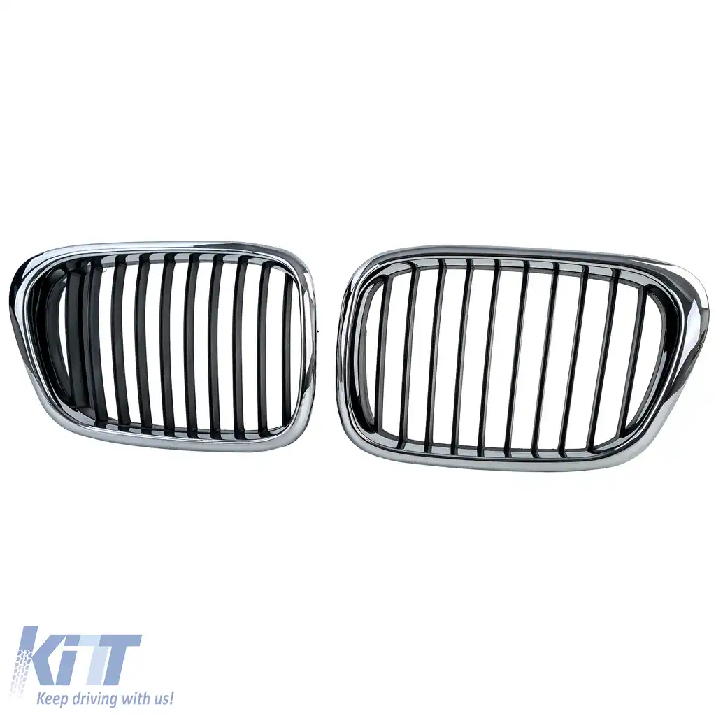 Grilă sport față neagră cromată, potrivită pentru BMW Seria 5 E39 1995-2003-image-6211128