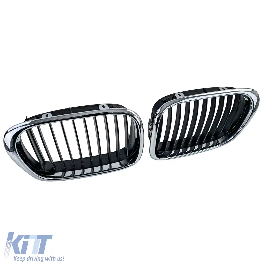 Grilă sport față neagră cromată, potrivită pentru BMW Seria 5 E39 1995-2003-image-6211131