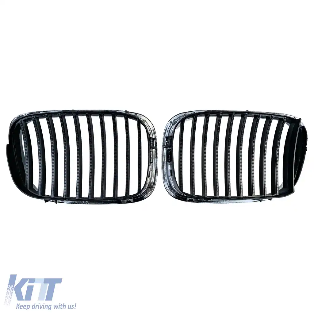Grilă sport față neagră cromată, potrivită pentru BMW Seria 5 E39 1995-2003-image-6211132