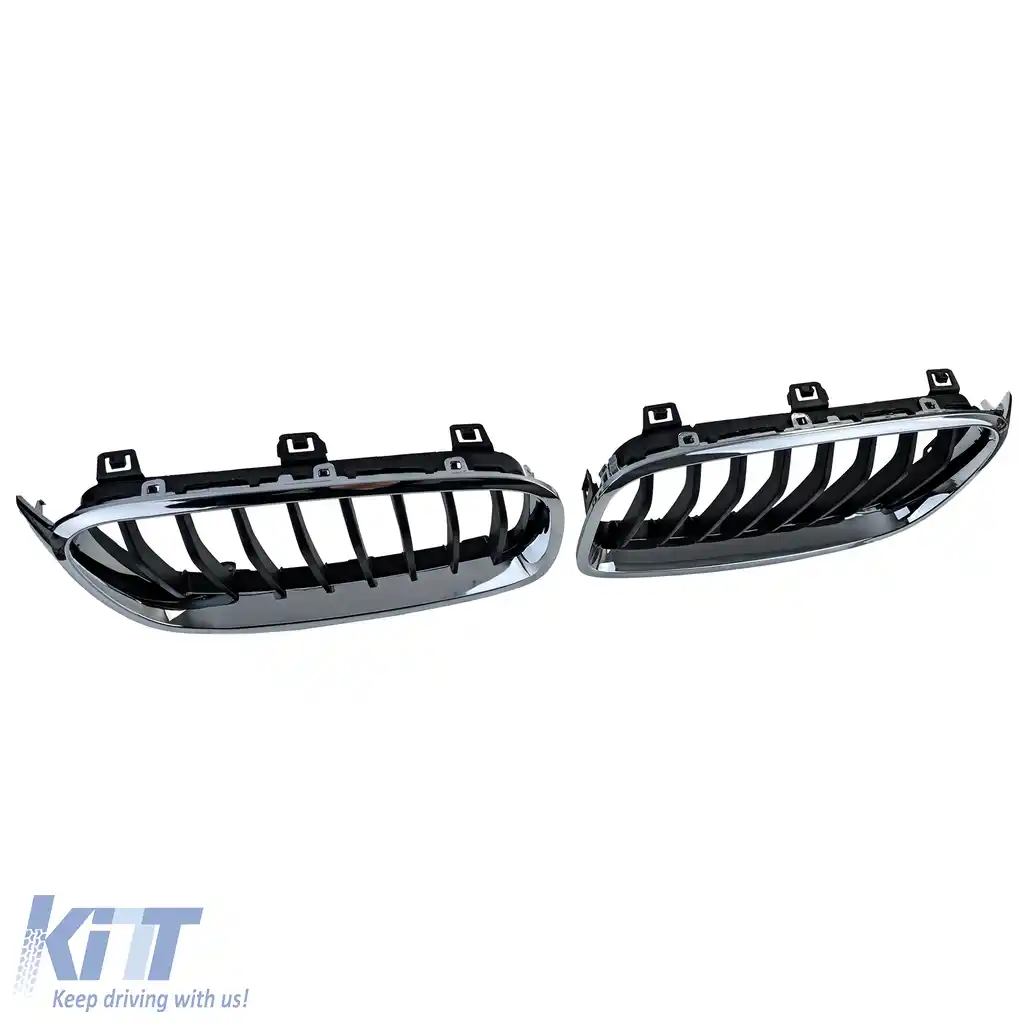 Grilă sport față neagră cromată, potrivită pentru BMW Seria 3 F30 F31 2011-2019-image-6211264
