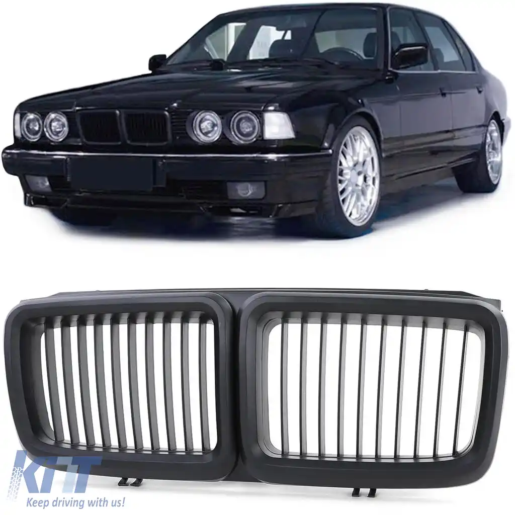 Grilă sport față neagră potrivită pentru BMW Seria 7 E32 1986-1994