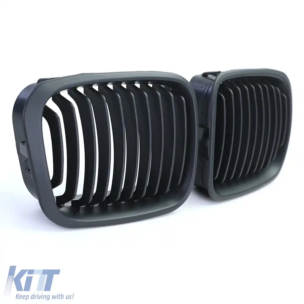 Grilă sport față neagră, potrivită pentru BMW Seria 3 E46 pre-facelift 1998-2001-image-6200247