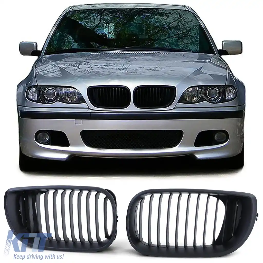 Grilă sport față neagră, potrivită pentru BMW Seria 3 E46 2001-2005