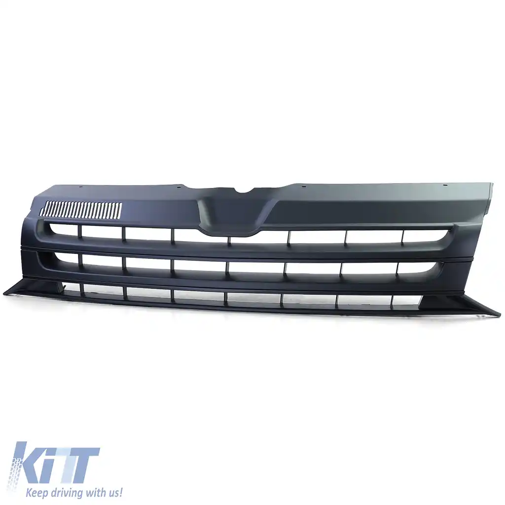 Grilă sport fără emblemă neagră mată, potrivită pentru VW Bus T5.2 Facelift 09-15-image-6198623