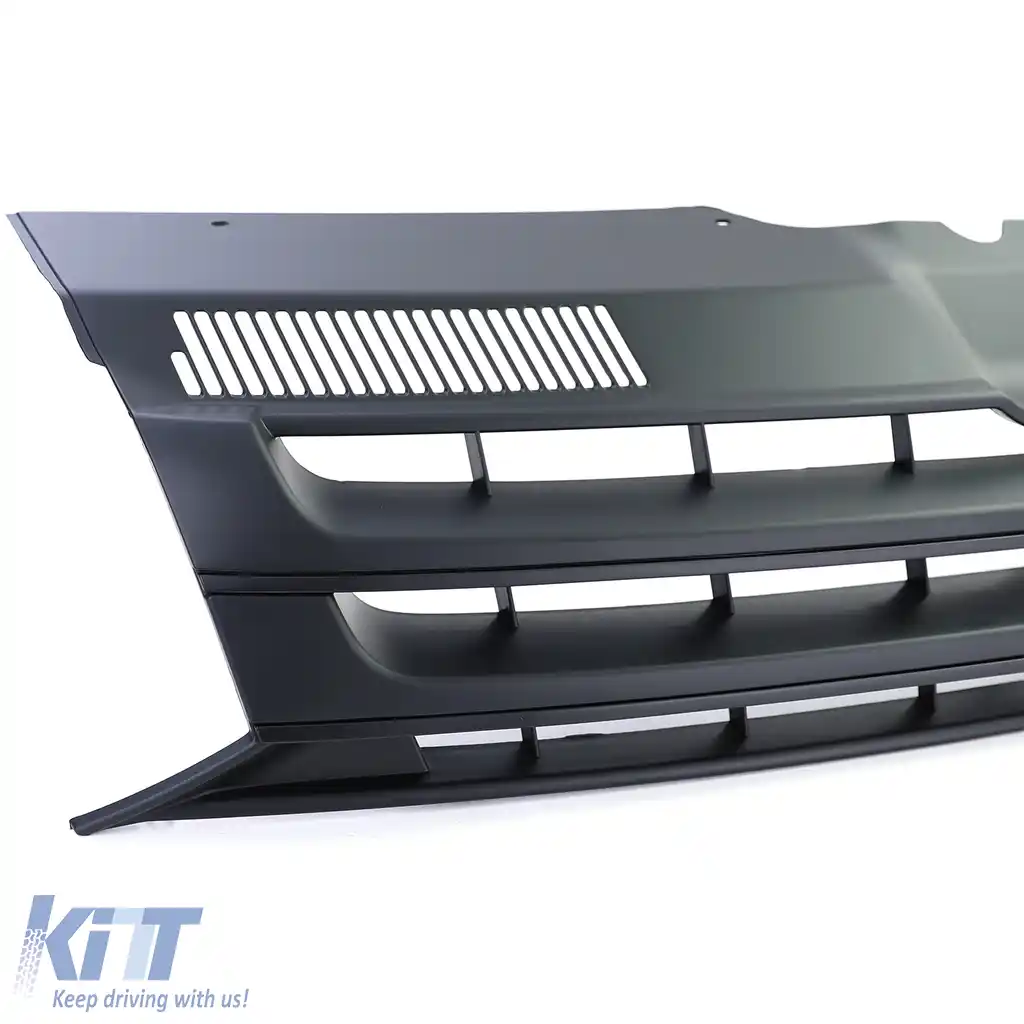 Grilă sport fără emblemă neagră mată, potrivită pentru VW Bus T5.2 Facelift 09-15-image-6198626