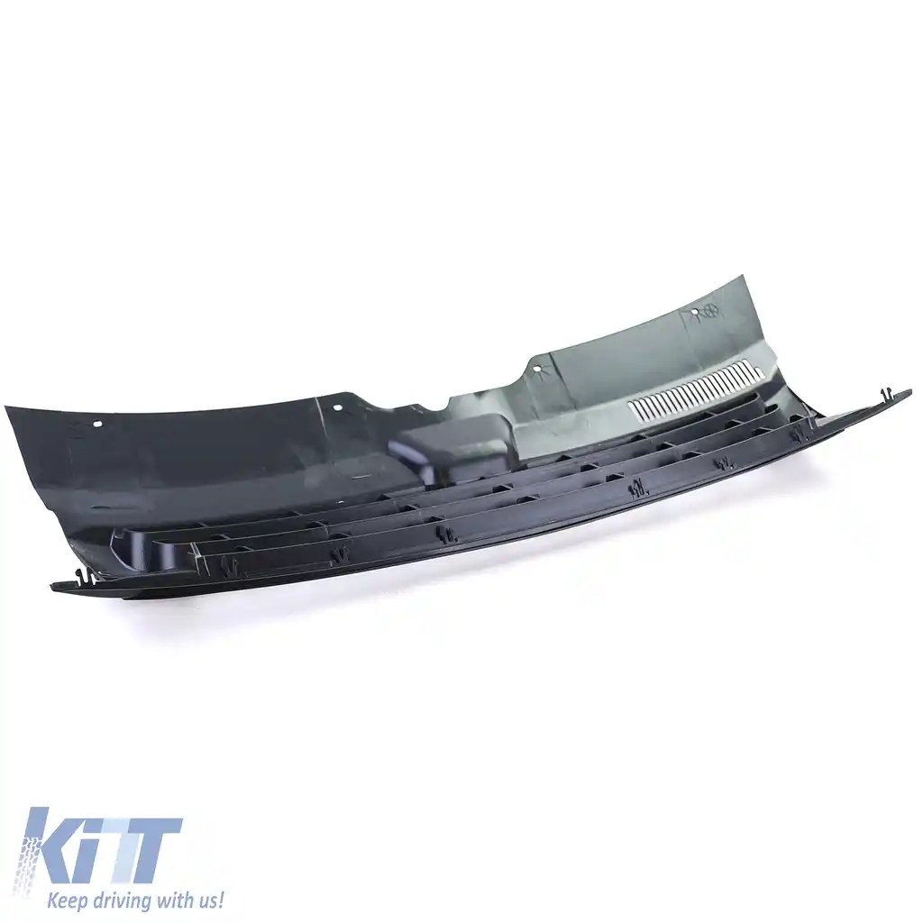 Grilă sport fără emblemă neagră mată, potrivită pentru VW Bus T5.2 Facelift 09-15-image-6198628