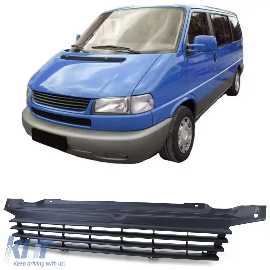 Grilă sport fără emblemă neagră, potrivită pentru VW Bus Caravelle Multivan T4 96-03