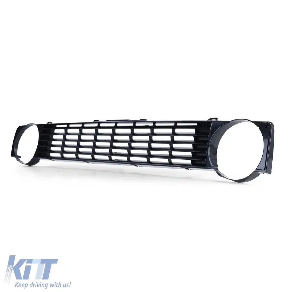 Grilă sport fără emblemă neagră, potrivită pentru VW Golf 1 + Cabrio + Caddy-image-6209711