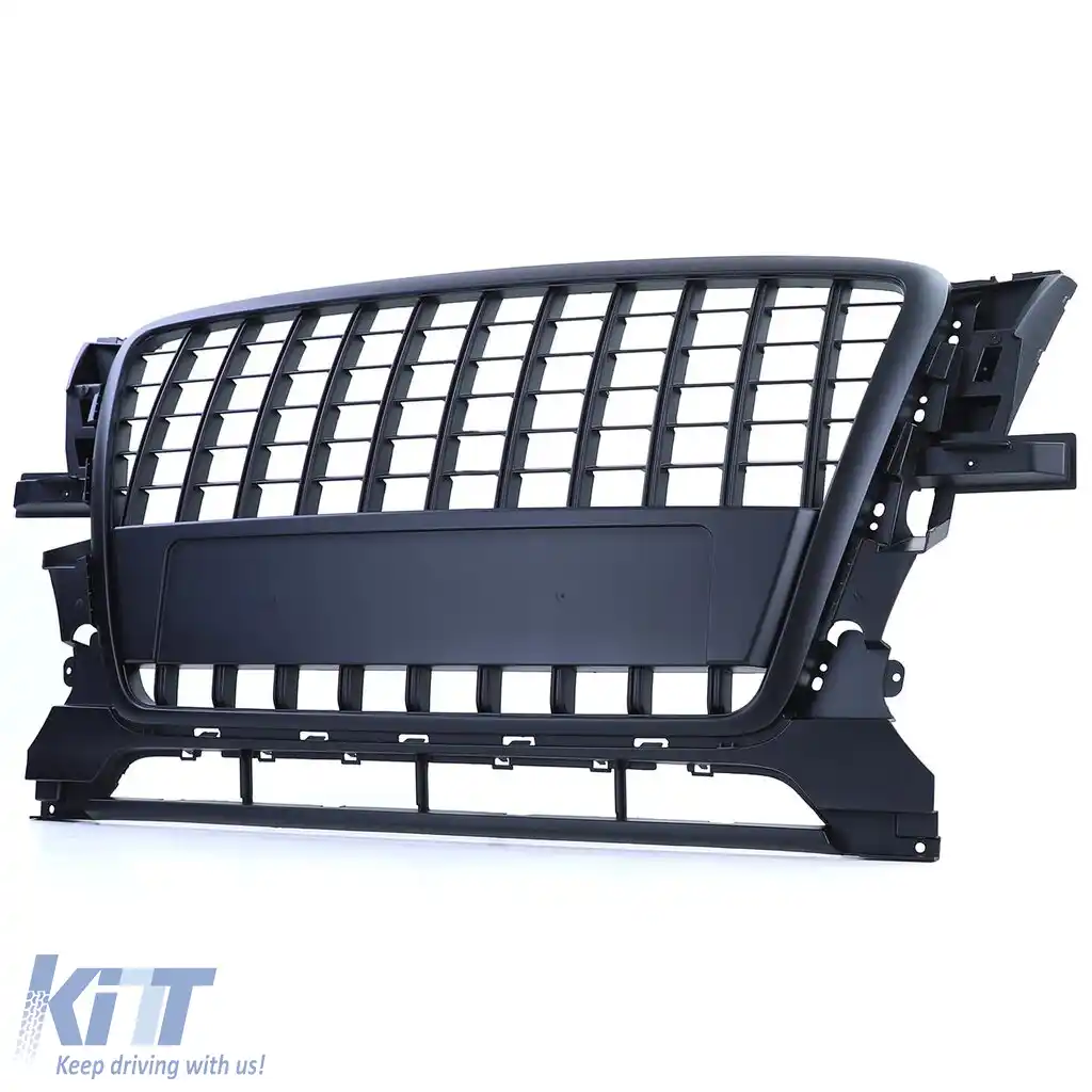 Grilă sport fără emblemă neagră potrivită pentru Audi Q5 8R 2008-2012-image-6258923