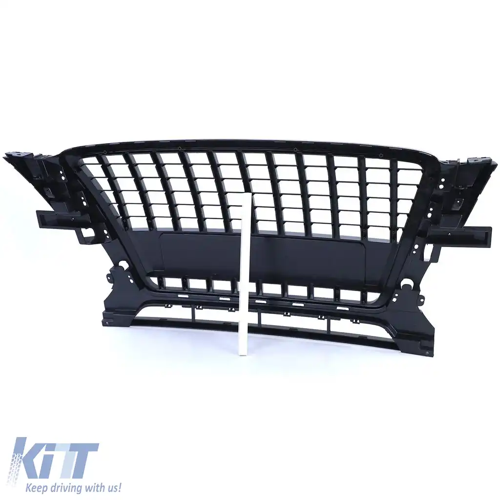 Grilă sport fără emblemă neagră potrivită pentru Audi Q5 8R 2008-2012-image-6258925