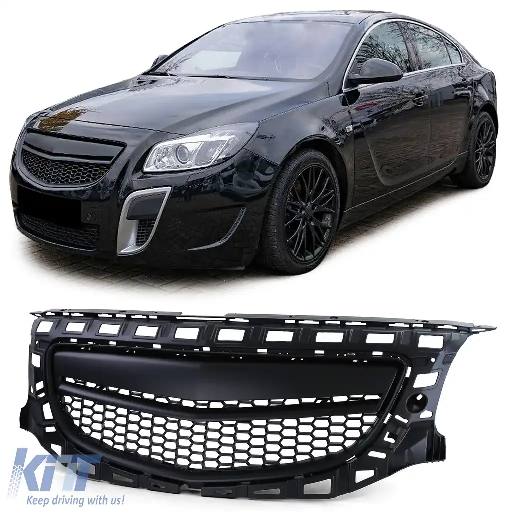 Grilă sport fără emblemă OPC neagră, potrivită pentru Opel Insignia 2008-2013