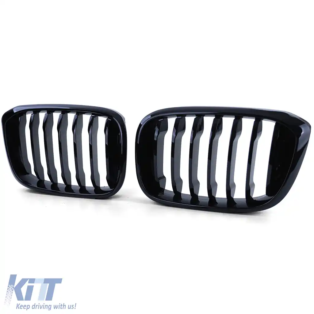 Grilă sport frontală lucioasă neagră, potrivită pentru BMW X3 G01 X4 G02 2017-2021-image-6207241