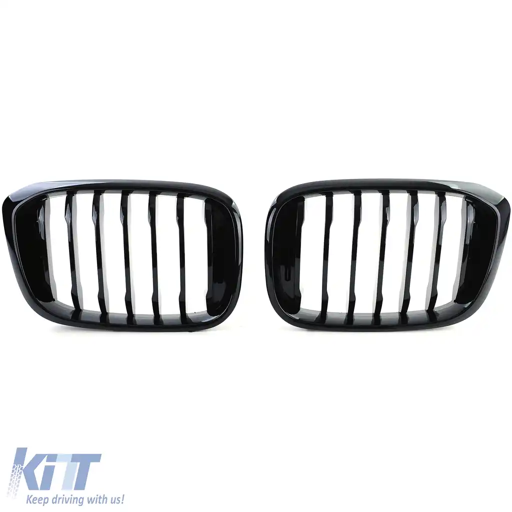 Grilă sport frontală lucioasă neagră, potrivită pentru BMW X3 G01 X4 G02 2017-2021-image-6207243