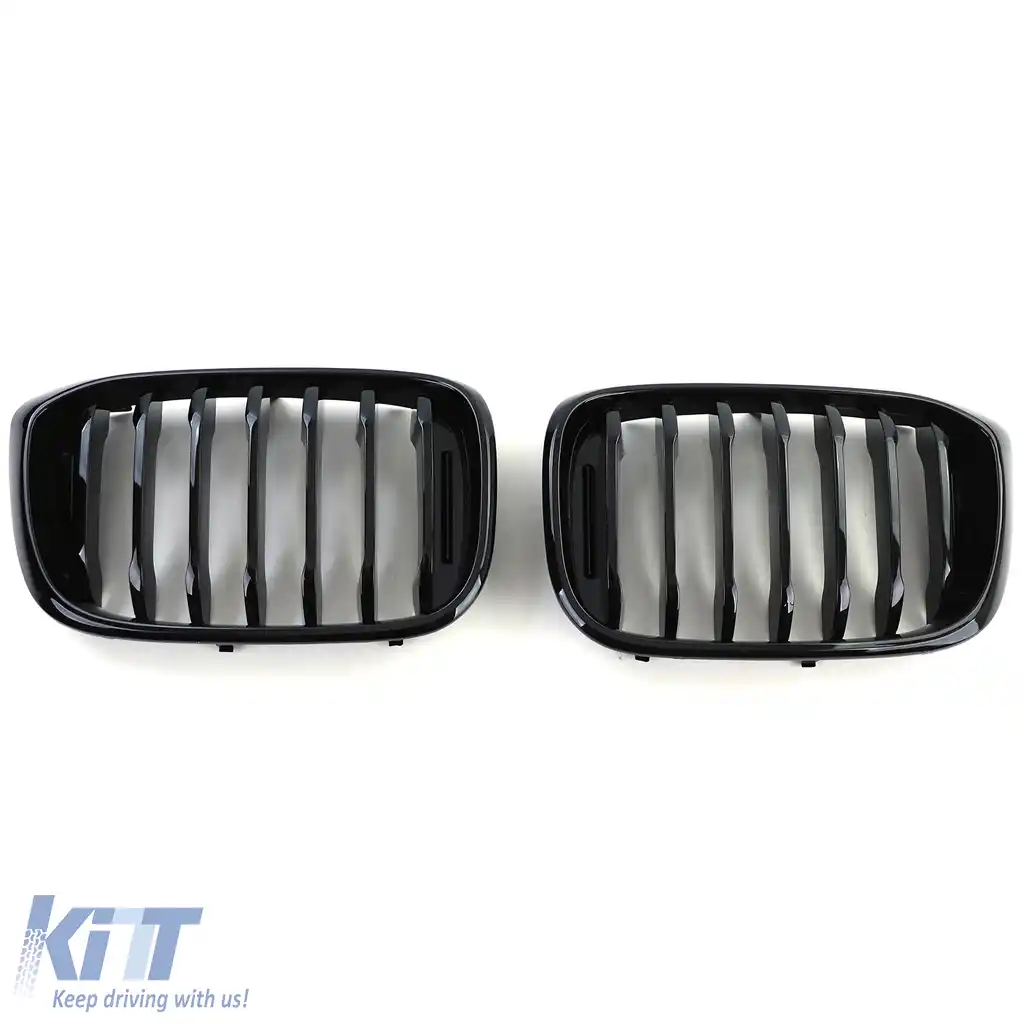 Grilă sport frontală lucioasă neagră, potrivită pentru BMW X3 G01 X4 G02 2017-2021-image-6207245