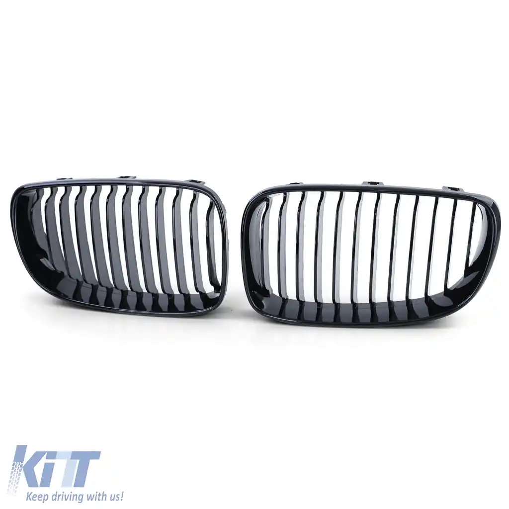 Grilă sport frontală lucioasă neagră, potrivită pentru BMW Seria 1 E81 E82 E87 E88 din 2007-image-6264022