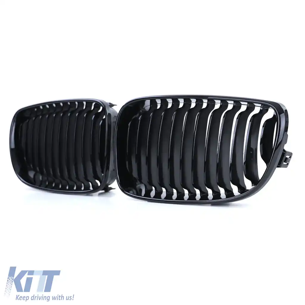 Grilă sport frontală lucioasă neagră, potrivită pentru BMW Seria 1 E81 E82 E87 E88 din 2007-image-6264023