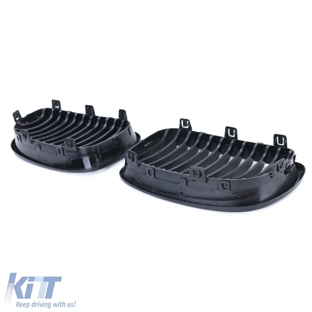 Grilă sport frontală lucioasă neagră, potrivită pentru BMW Seria 1 E81 E82 E87 E88 din 2007-image-6264028