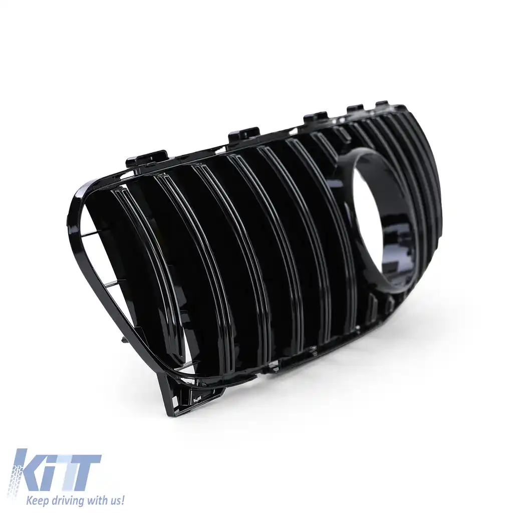 Grilă sport lucioasă neagră, potrivită pentru Mercedes GLA X156 Facelift 2017-2020-image-6196544