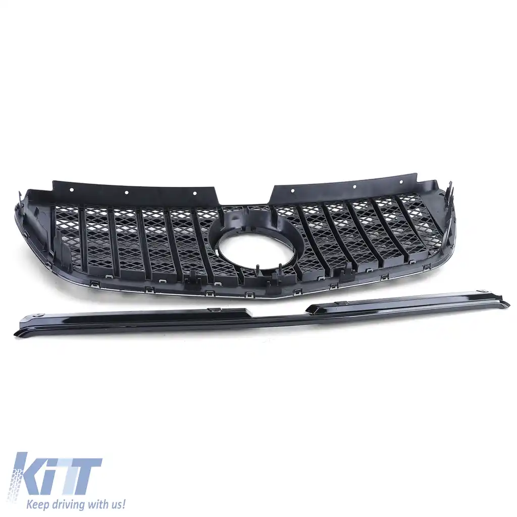 Grilă sport lucioasă neagră potrivită pentru Mercedes Vito W447 14-19-image-6196887
