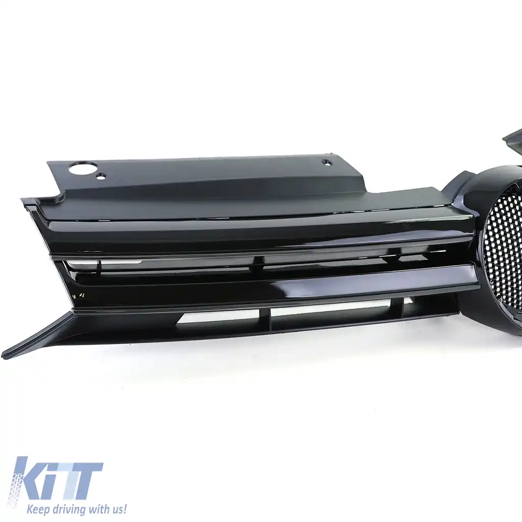 Grilă sport lucioasă neagră, potrivită pentru VW Golf 6 Sedan Variant Cabrio 08-13-image-6198798