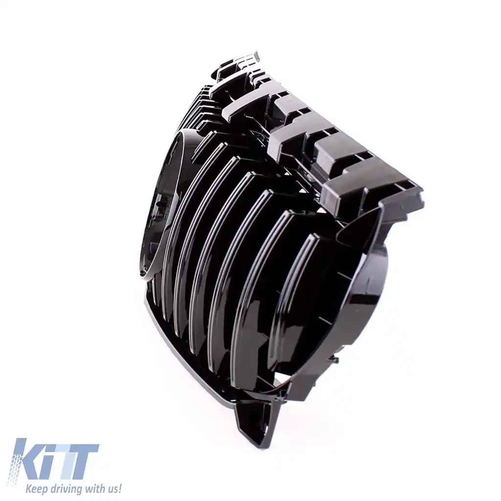 Grilă sport lucioasă neagră, potrivită pentru Mercedes CLA X117 Shooting Brake 15-19-image-6201311