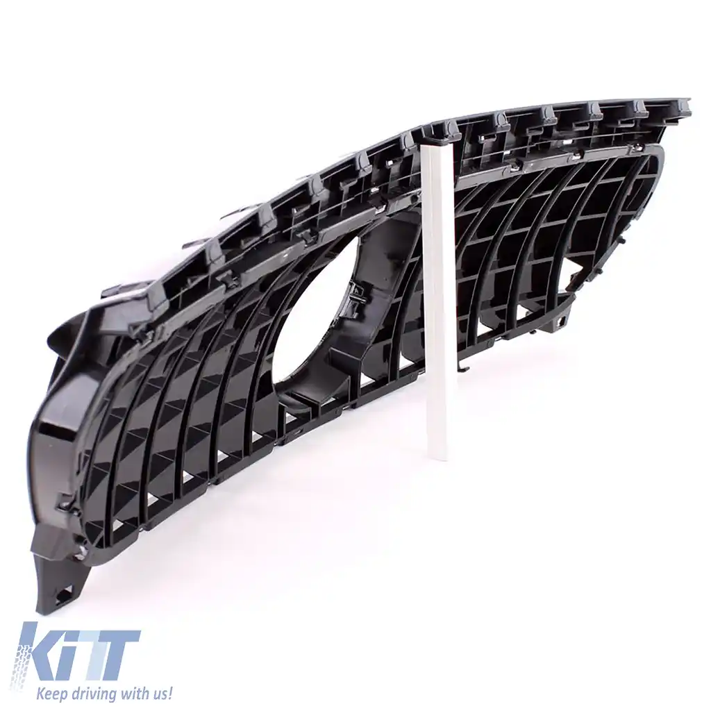 Grilă sport lucioasă neagră, potrivită pentru Mercedes CLA X117 Shooting Brake 15-19-image-6201312