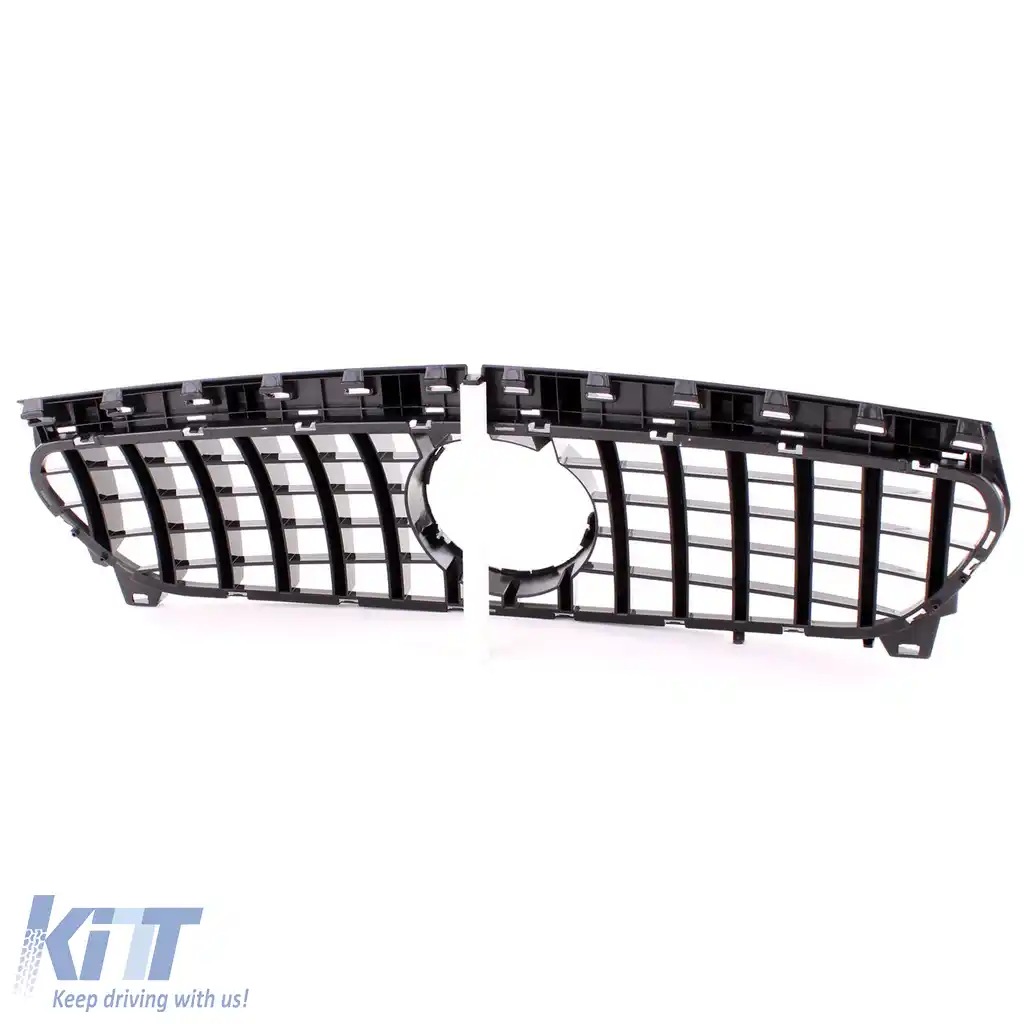 Grilă sport lucioasă neagră, potrivită pentru Mercedes CLA X117 Shooting Brake 15-19-image-6201314