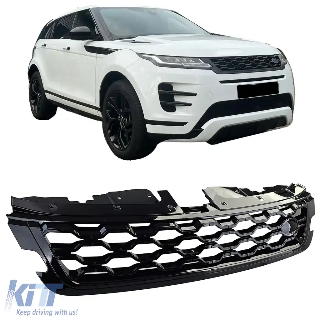 Grilă sport lucioasă neagră, potrivită pentru Range Rover Evoque L551 din 2019