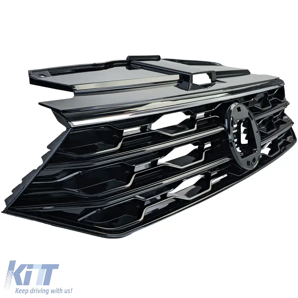 Grilă sport lucioasă neagră potrivită pentru VW T-Roc 2017-2021-image-6207722