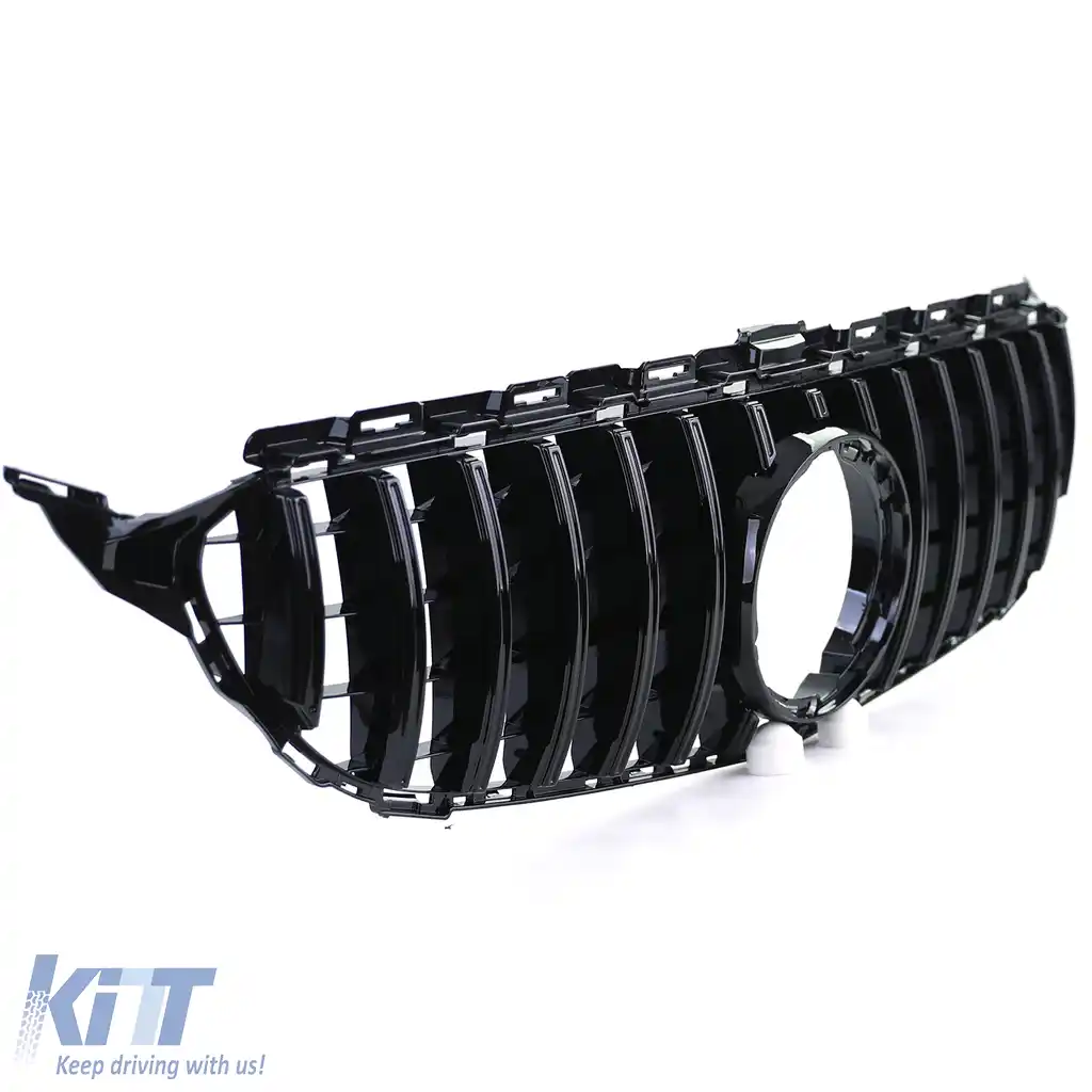 Grilă sport lucioasă neagră, potrivită pentru Mercedes C-Class W205 S205 18-21-image-6257444