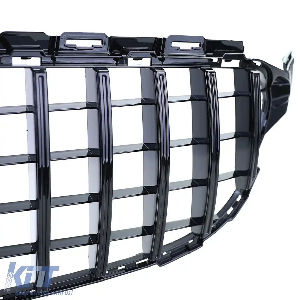 Grilă sport lucioasă neagră, potrivită pentru Mercedes C-Class W205 S205 18-21-image-6257446