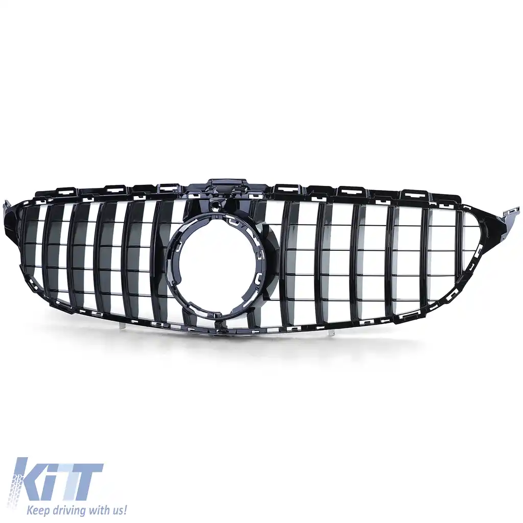 Grilă sport lucioasă neagră, potrivită pentru Mercedes C-Class W205 S205 2018-2021-image-6257557