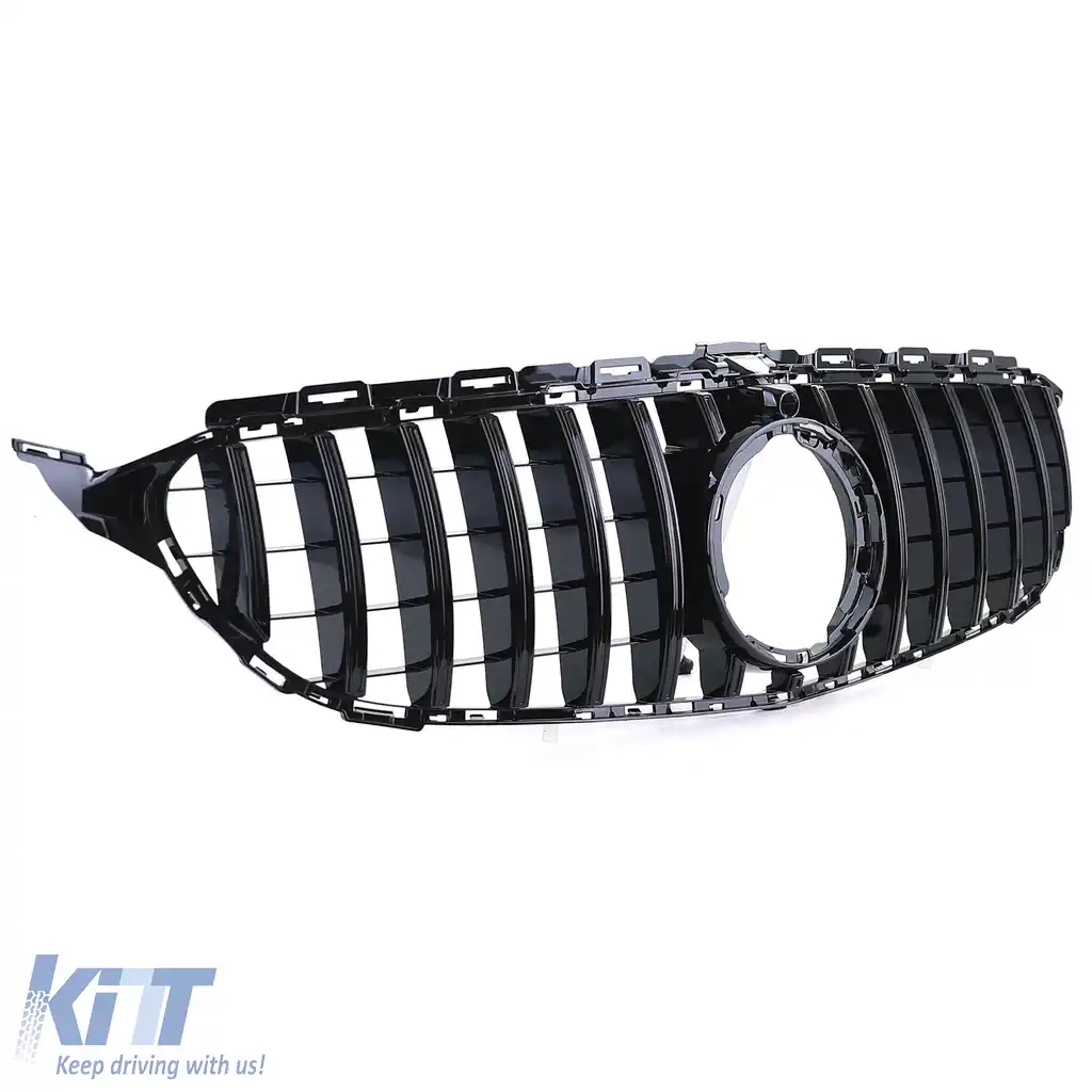 Grilă sport lucioasă neagră, potrivită pentru Mercedes C-Class W205 S205 2018-2021-image-6257558