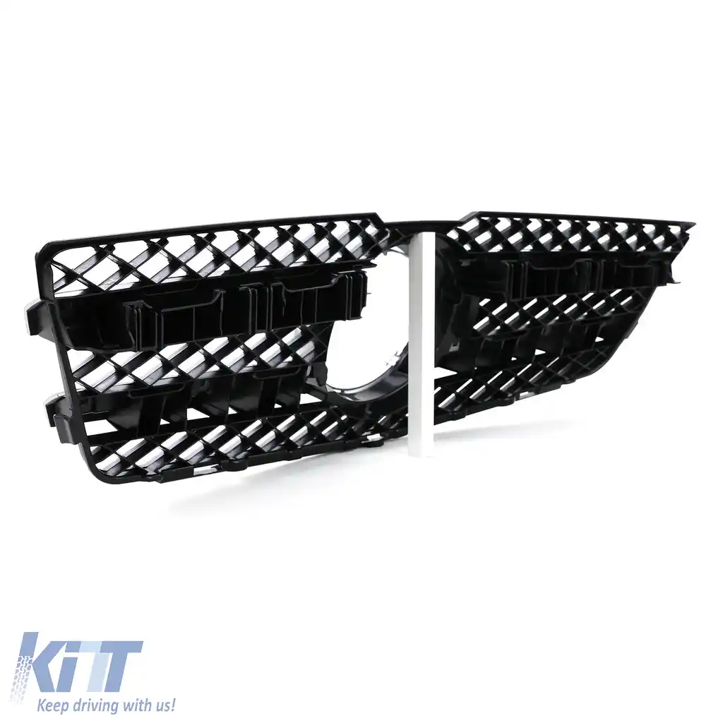 Grilă sport neagră argintie potrivită pentru Mercedes GLK X204 pre-facelift 08-12-image-6202040