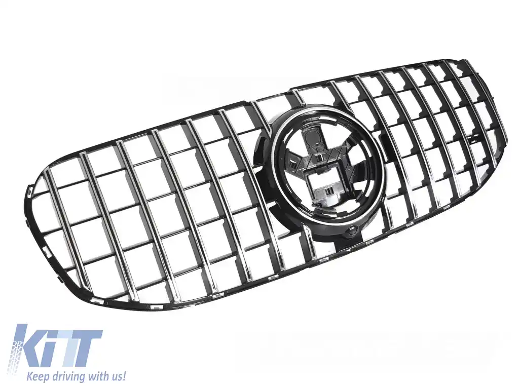 GRILĂ SPORT NEAGRĂ CHROME potrivită pentru MERCEDES GLS X167 19-23