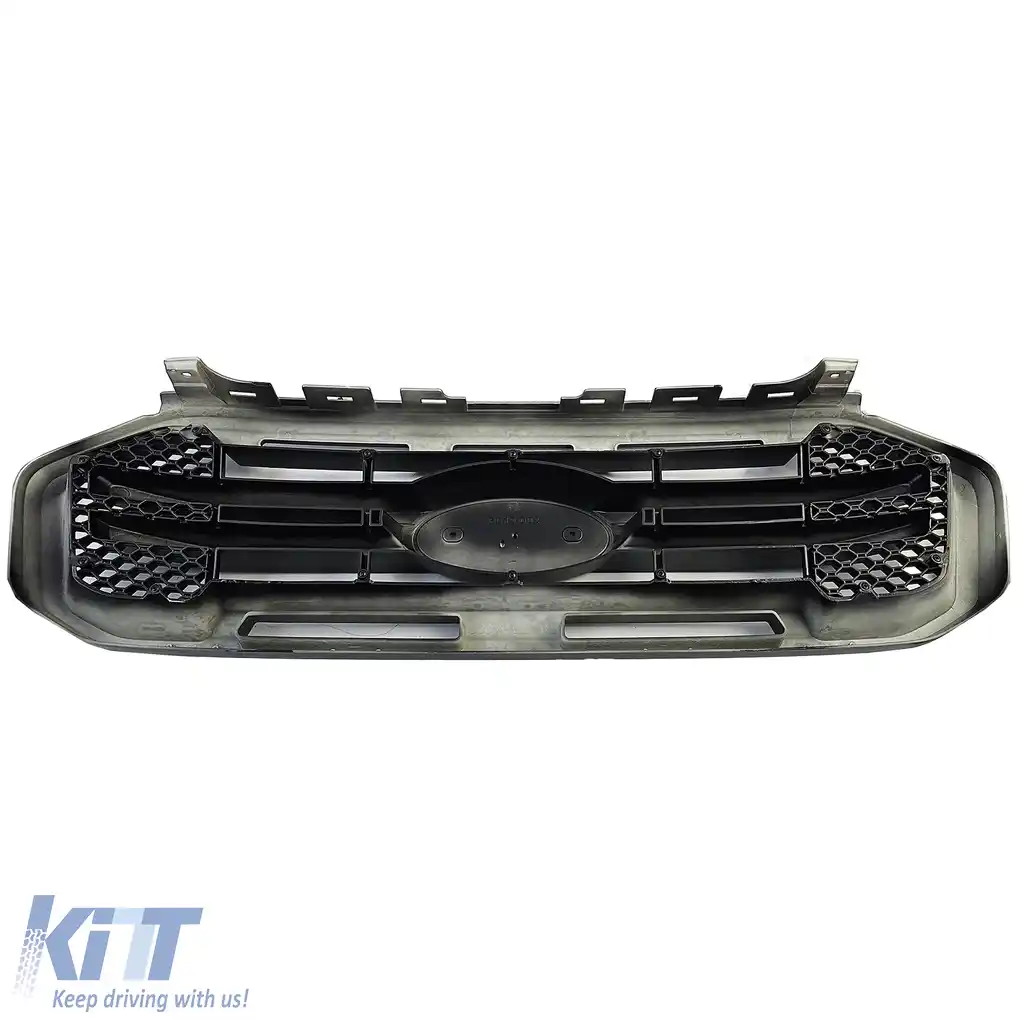 Grilă sport neagră cu bară dublă, potrivită pentru Ford Ranger T8 19-23 2.0 TDCi-image-6193190
