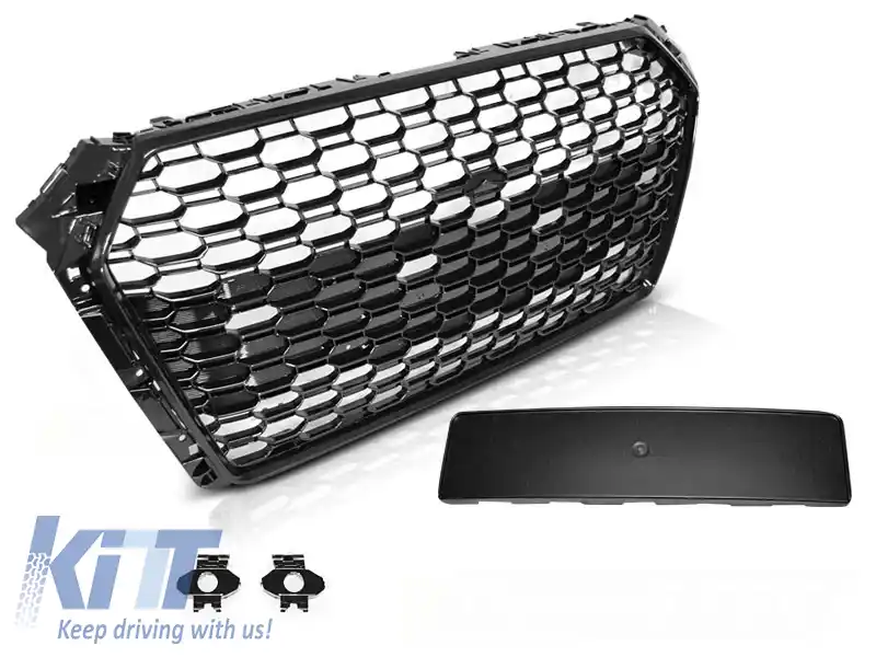 image-57-GRILĂ SPORT NEAGRĂ GLEDA PDC potrivită pentru AUDI A4 B9 15-19
