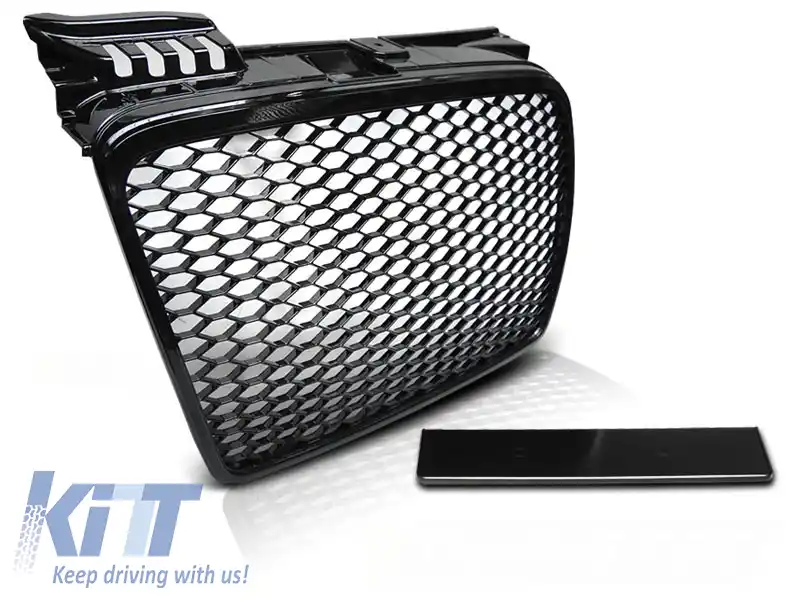 image-74-GRILĂ SPORT NEAGRĂ GLEDAȚĂ potrivită pentru GRILĂ AUDI A4 (B7) 11.04-03.08