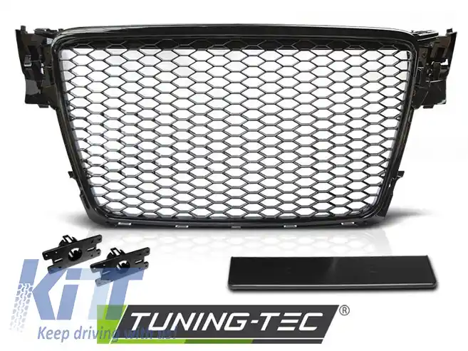 GRILĂ SPORT NEAGRĂ GLEDAȚĂ potrivită pentru AUDI A4 B8 08-11-image-6267932